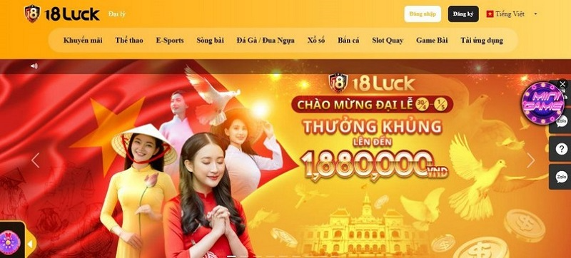 18Luck - Đẳng cấp nh&agrave; c&aacute;i c&aacute; cược của game thủ Việt