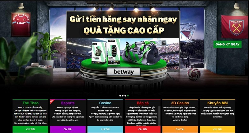 Betway – Nhà cái cá cược trực tuyến chất nhất 2023
