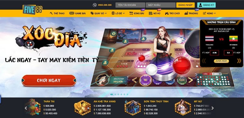 Five88 &ndash; Review nh&agrave; c&aacute;i số 1 c&aacute; cược thể thao đẳng cấp thế giới