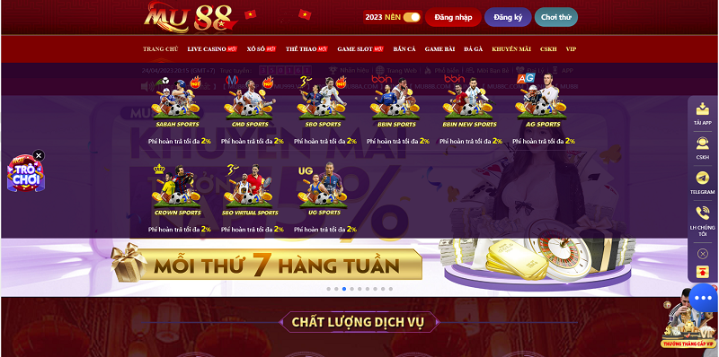 MU88 - Nhà cái cá cược được nhiều người chơi Việt bình chọn nhất