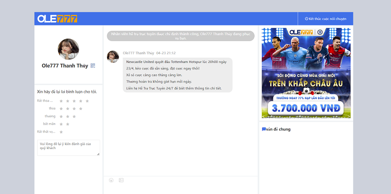 OLE777 - Nhà cái dành cho dân chơi cá cược đẳng cấp