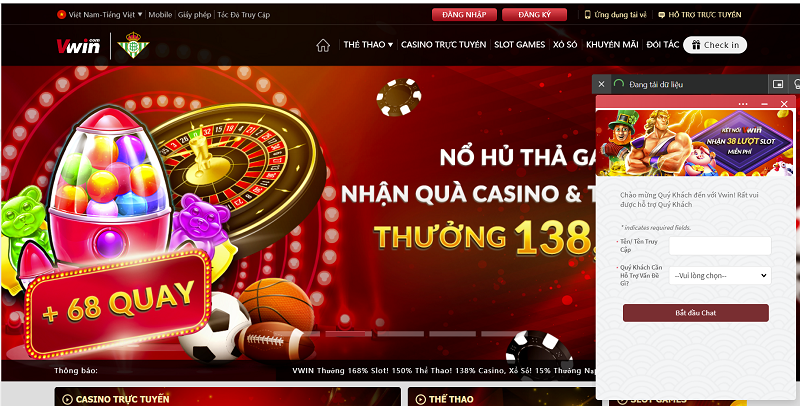 VWIN - Trang c&aacute; cược chất lượng tốt nhất Việt Nam